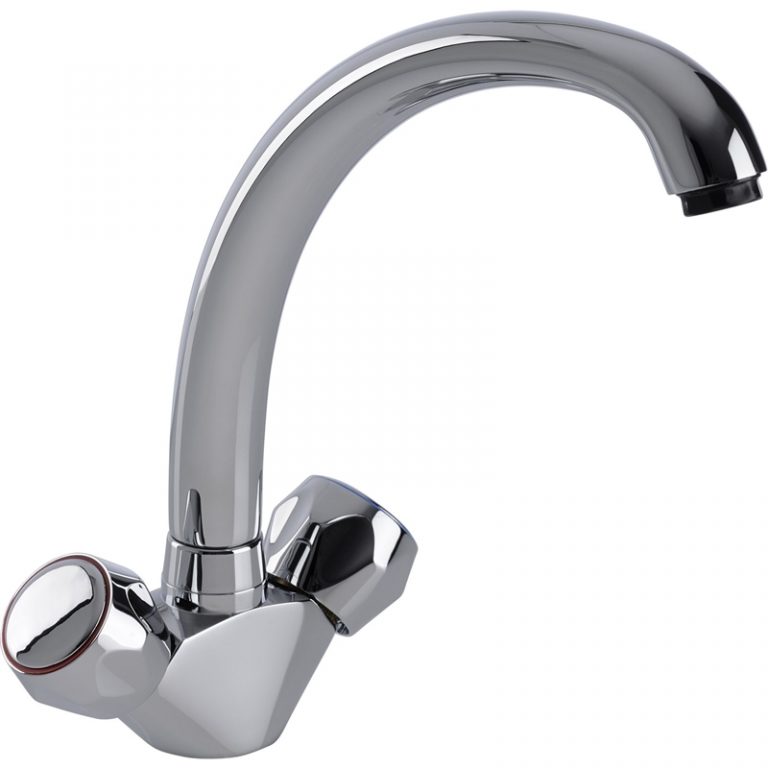 Kitchen Long Neck Sink Mixer Tap - Chrome - Newcoolmex